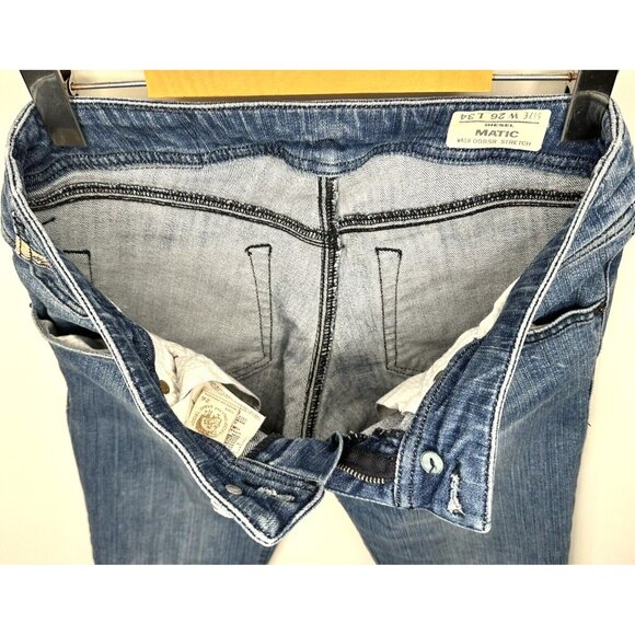 Diesel Womens Jeans Matic Slim Stretch Denim "Altered" Blue Size 30x28 - Picture 9 of 16